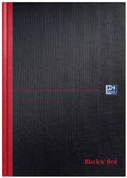 Oxford BLACK N' RED gebonden boek, 192 bladzijden, ft A4, blanco - thumbnail