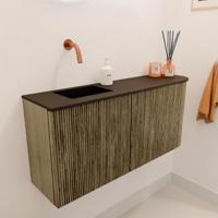 Toiletmeubel Mondiaz Joya | 91.6 cm | Meubelkleur Dusk | Faye wastafel Urban Links | Zonder kraangat(en)