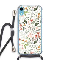 Sweet little flowers: iPhone XR Transparant Hoesje met koord