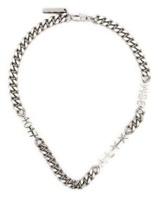 1017 ALYX 9SM collier en maille gourmette à logo - Argent