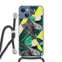 Fantasie jungle: iPhone 13 Transparant Hoesje met koord