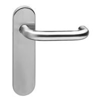 Intersteel DeurklinkRond brandvertragend kortschild RVS - 0035.077511