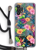 Tropisch 2: Samsung Galaxy A32 5G Transparant Hoesje met koord