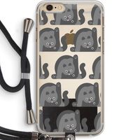 Cats: iPhone 6 PLUS / 6S PLUS Transparant Hoesje met koord