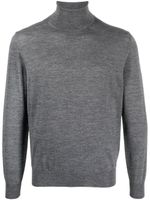 Canali pull en laine mérinos à col roulé - Gris