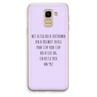 Zelfvertrouwen: Samsung Galaxy J6 (2018) Transparant Hoesje