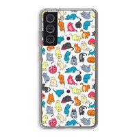 Kleurrijke katten: Samsung Galaxy S21 FE Transparant Hoesje