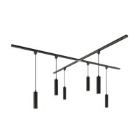 Taros Railverlichting Pakket - X-vorm - 4x 1m rail - 6 hanglamp - Excl. Lichtbron - IP20 - Modulair - 230V