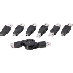 Vivanco CA US 7 USB-kabel USB 2.0 1 m Mini-USB B USB A Zwart