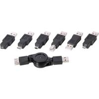 Vivanco CA US 7 USB-kabel USB 2.0 1 m Mini-USB B USB A Zwart - thumbnail