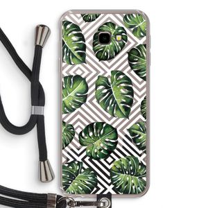 Geometrische jungle: Samsung Galaxy J4 Plus Transparant Hoesje met koord