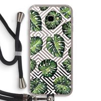 Geometrische jungle: Samsung Galaxy J4 Plus Transparant Hoesje met koord