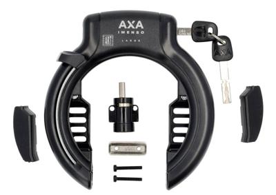 Axa imenso large (75mm) ringslot art-2 zwart met bosch powertube bes3 accuslot oem
