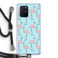 Anything Flamingoes: Samsung Galaxy Note 10 Lite Transparant Hoesje met koord