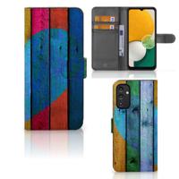 Samsung Galaxy A14 4G | Book Style Case | Wood Heart - Cadeau voor je Vriend