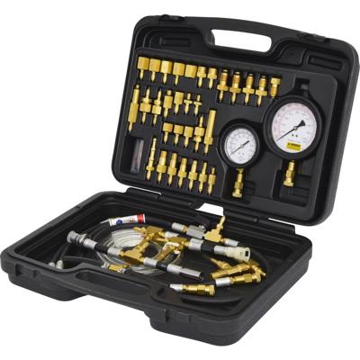 KS Tools 150.2325 master brandstofinjectiesysteem-druktestapparaat-set voor benzinemotoren, 42-delig