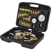 KS Tools 150.2325 master brandstofinjectiesysteem-druktestapparaat-set voor benzinemotoren, 42-delig