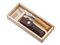 Opinel N°08 Olive Luxury Giftbox Zakmes-C7659E9B-3A2B-4054-BC80-068717B651D2