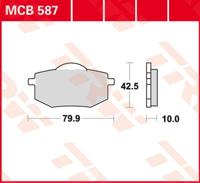 TRW Remblokken, en remschoenen voor de moto, MCB587 Allround organisch