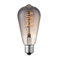 Home sweet home LED lamp Drop Spiral E27 4W dimbaar - smoke