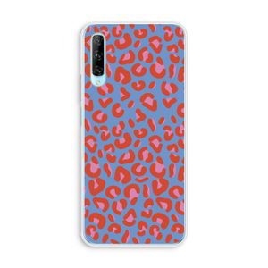 Leopard blue: Huawei P Smart Pro Transparant Hoesje