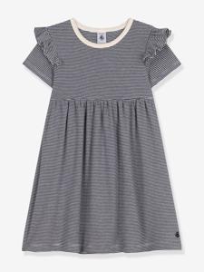 Jurk met korte mouwen PETIT BATEAU blauw