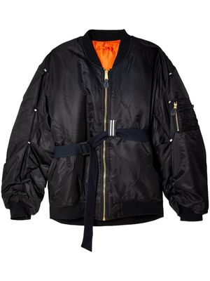 marina yee veste bomber à patch logo - Noir