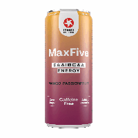 MAXI NUTRITION Maxinutrition maxfive energy drink mango-passionfruit blik (12x 330ml)