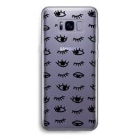 Eye pattern #2: Samsung Galaxy S8 Transparant Hoesje - thumbnail