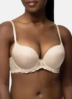 Super Push Up BH - Claire - Maximizer push up bh met beugel - T-shirt bh met kanten rand