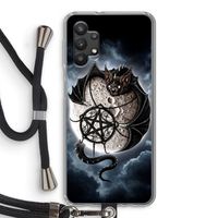 Volle maan: Samsung Galaxy A32 5G Transparant Hoesje met koord