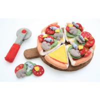 Papoose Toys Papoose Toys Pizza and server/cutter all toppings