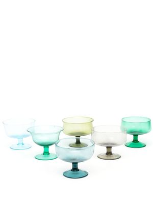 Bitossi Home lot de six verres à cocktail - Bleu