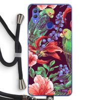 Papegaaien: Honor Note 10 Transparant Hoesje met koord