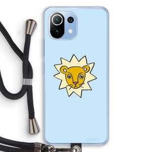 Kleine leeuw: Xiaomi Mi 11 Lite Transparant Hoesje met koord