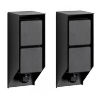 Set van 2 Tuinstopcontact Double Wall buitenstopcontact zwart Set van 2 Tuinstopcontact Double Wall buitenstopcontact zwart