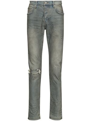 Purple Brand jean à effet usé - Bleu