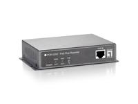 LevelOne por-0200 fast ethernet network repeater, 2x fe, poe-plus 802.3at, 200m