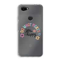 Happy days: Google Pixel 3a Transparant Hoesje