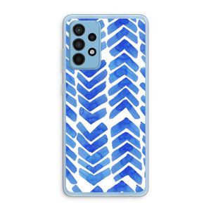 Blauwe pijlen: Samsung Galaxy A52 Transparant Hoesje