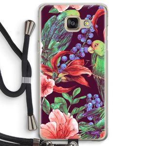 Papegaaien: Samsung Galaxy A5 (2016) Transparant Hoesje met koord