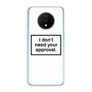 Don't need approval: OnePlus 7T Transparant Hoesje