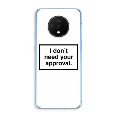 Don't need approval: OnePlus 7T Transparant Hoesje