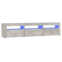 vidaXL Tv-meubel met LED-verlichting 180x35x40 cm betongrijs