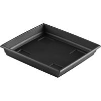 Planten onderschaal -antraciet grijs - 35 cm -kunststof - bloempotonderzetter - opvangbord