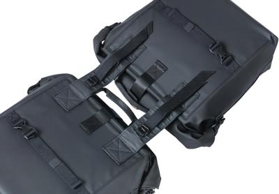 Basil soho nordlicht dubbele fietstas - waterdicht, zwart, 41l