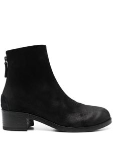 Marsèll bottines zippées Listo en daim - Noir