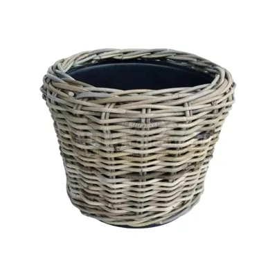 Plantenmand Drypot Rotan Grijs Ø33cm