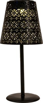 Solar tafellamp metaal mat zwart - Annas collection