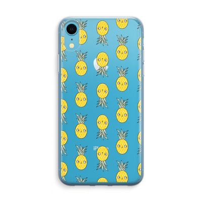 Ananas: iPhone XR Transparant Hoesje